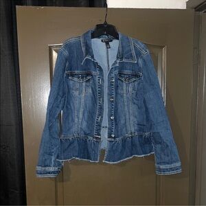 INC International Concepts Dark Blue Jean Jacket